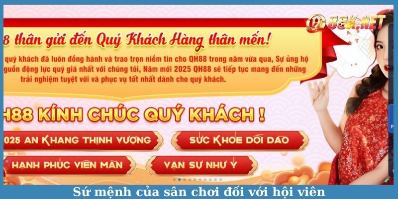 Sứ mệnh của sân chơi đối với hội viên