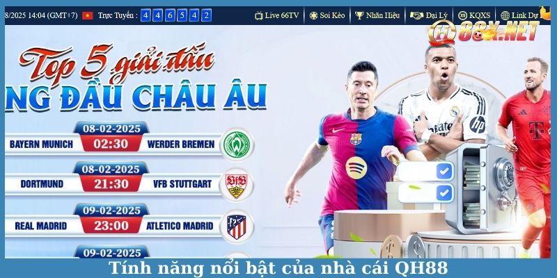 Tính năng nổi bật của nhà cái QH88